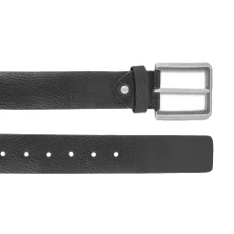 The Vertical Logger Black Leather Waist Belt for Men image 5