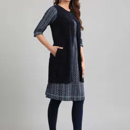 Aurelia Navy Regular Fit Leggings image 5