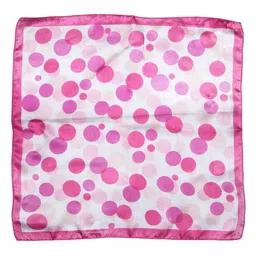 Alvaro Castagnino Men White & Pink Printed Pocket Square image 4