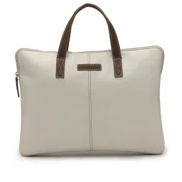 Thomas Scott Off-White Medium Laptop Bag-image-72