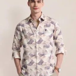 U.S. Polo Assn. Multicolor Regular Fit Printed Cotton Shirt-picture-31