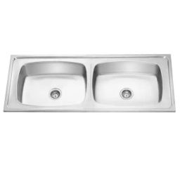 Jayna Signature Collection Apollo 56x22.5 inch Matt Finish Stainless Steel Double Bowl Kitchen Sink, DBF 04-picture-36