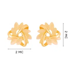 Yellow Chimes Gold Plated Studs image 5