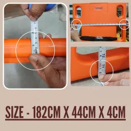 EFFICACY Spine Board Rescue Stretcher Orange Plastic Plate Mount 300 Kg Capacity for Hospitals Use image 3