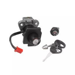Deutsche Ignition Lock Kit for Bajaj Caliber Croma, Boxer CT 100 Deluxe Consisting of Ignition Cum Steering Lock (Four Wire), Petrol Tank Lid Lock & Tool Box Lock, DEUS-0435G-picture-2