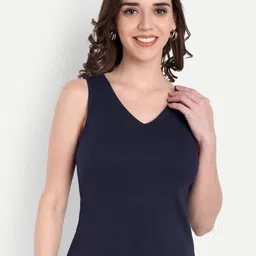 FairLeaf Women V- Neck Sleeveless Cotton Top-image-22