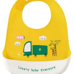 Chinmay Kids Light Weight, Waterproof, Easy-Wipe Unisex Silicone Baby Bib for Feeding & Weaning-picture-37