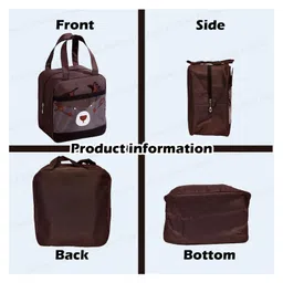 FunBlast Insulated Lunch Bag for Office and School  Brown image 2