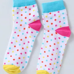 Pine Kids Ankle Length Socks withPolka Dots Design Pack Of 3 (Colour May Vary) image 4