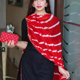 Piyuti Women Regular Sweetheart Neck Kurta And Trousers With Dupatta image 5