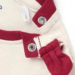 Babyoye 100% Cotton With Eco- Jiva Finish Full Sleeves Onesies Teddy Print -Multicolour image 5