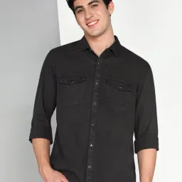 Kuons Avenue Slate Grey Slim Fit Shirt-picture-12