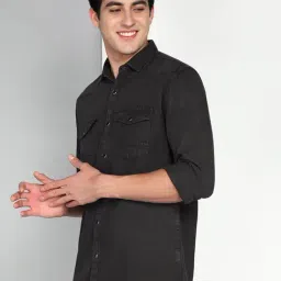 Kuons Avenue Slate Grey Slim Fit Shirt image 3