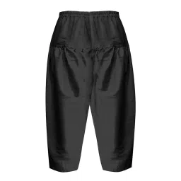 A.T.U.N. Orange & Black Solid Full Sleeves Pathani Kurta with Pyjamas image 3