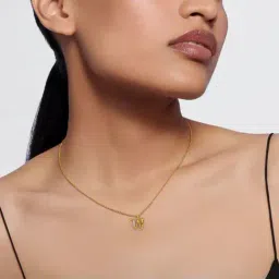 Kisna Diamond & Gold Jewellery 14k Alphabet W Pendant image 2