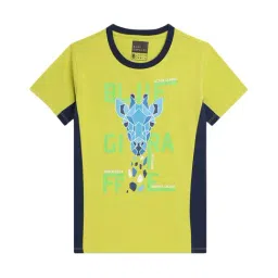Blue Giraffe Boys Green & Navy Printed T-Shirt-picture-30