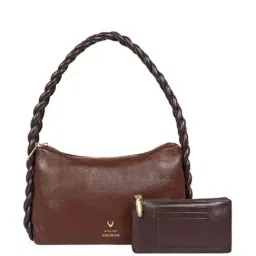 Hidesign Brown Solid Medium Handbag-picture-32