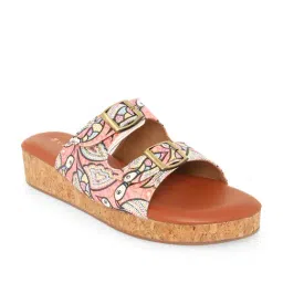 Kanvas Women's Pink Casual Wedges-picture-33