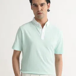 Rare Rabbit Green Cotton Solid Regular Fit T-Shirt-image-14