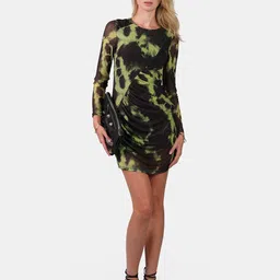 Virgio Tie and Dye Print Bodycon Mini Dress-picture-20