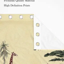 SEJ by Nisha Gupta Cream Polyester 9 Ft. Long Door Curtain - Set of 2 image 2