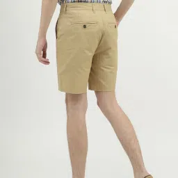 United Colors of Benetton Khaki Cotton Slim Fit Shorts image 2