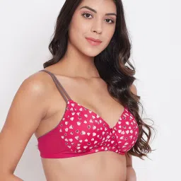 Clovia Red Non Wired Padded T-Shirt Bra image 3