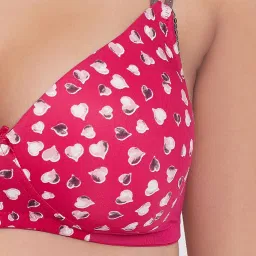 Clovia Red Non Wired Padded T-Shirt Bra image 4