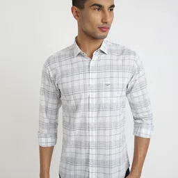 Park Avenue Men Slim Fit Tartan Checks Checked Casual Shirt-picture-39