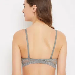 Clovia Grey Non Wired Padded T-Shirt Bra image 2
