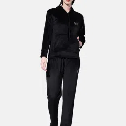 BUYNEWTREND Black Regular Fit Sports Tracksuit-picture-20