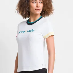 Spykar White Regular Fit Top image 3