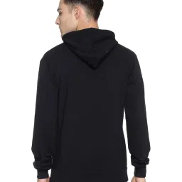 Campus Sutra Black Hooded Sweatshirt image 2