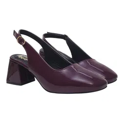 Shoetopia Block Pumps with Buckles image 4