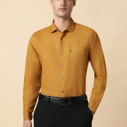 Allen Solly Yellow Slim Fit Shirt-picture-39