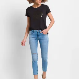 Spykar Blue Mid Rise Jeans image 4