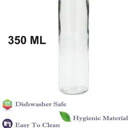 1ST TIME 4 Transparent Glass Solid Water Bottle image 5