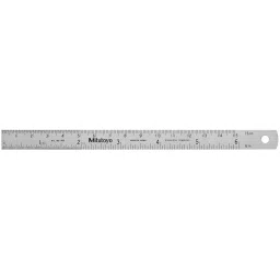 Mitutoyo Steel Ruler 6 inch/150 mm Silver, 182-302-picture-38