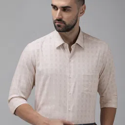 Arrow Men Original Slim Fit Pure Cotton Checked Formal Shirt image 5