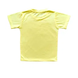 Cute Pals Kids-Unisex Yellow Cotton Tshirts-picture-54