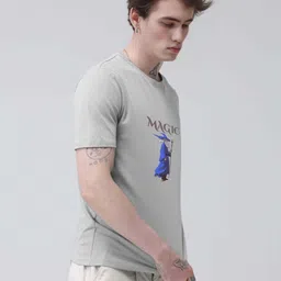 Enciger Men Printed Applique T-shirt image 4