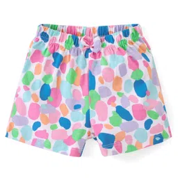 Babyhug Cotton Knit Shorts Polka Dot Print Pack of 3 - Multicolour image 2