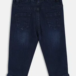 MINI KLUB Cotton Denim Woven Mild Washed Jeans - Blue image 3