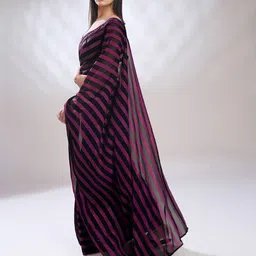 Rekha Maniyar Woven Design Poly Georgette Ready to Wear Leheriya Saree image 2