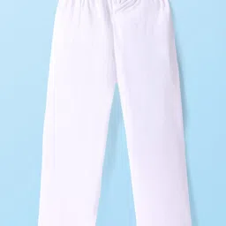 Babyhug Full Sleeves Cotton Woven Kurta with Floral Print and Payjama Set - White image 4