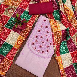 panzora PanzoraFloral Embroidered Sequinned Unstitched Dress Material-picture-48