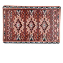 FABINALIV Brown & Off White Printed Anti-Skid Doormat image 4