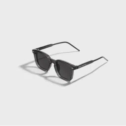 SAM AND MARSHALL Haflong Polarized 400UV Protection Cellulose Propionate Square Black Sunglasses-picture-18