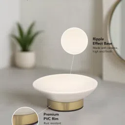 OBSESSIONS Set Of 4 White Ceramic Bathroom Set image 5