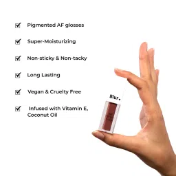 BLUR INDIA Dude Don't Touch My Gloss - Wine image 5